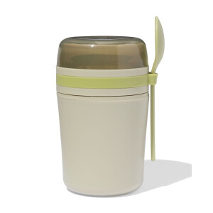 HEMA HEMA Yoghurtbeker To Go 420ml Groen (groen)