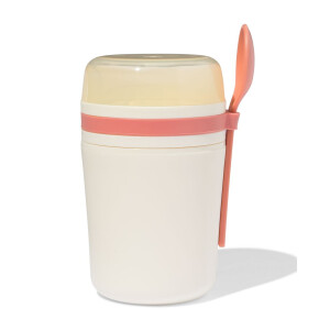 HEMA HEMA Yoghurtbeker To Go 420ml Beige (beige)