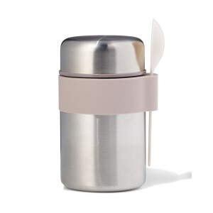 HEMA HEMA Voedselcontainer 450ml Rvs (grijs metallic)