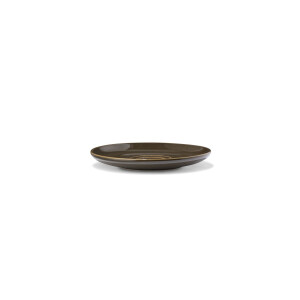 HEMA HEMA Schotel Ø14.1cm Puur Aardewerk Donkerbruin (donkerbruin)