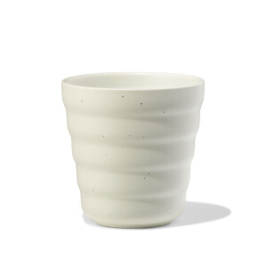 HEMA HEMA Cappuccinomok 300ml Trend Aardewerk Grijs Spikkels (grijs)