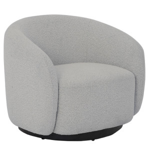 Tower Living Draaifauteuil 'Belfast' Bouclé, kleur Grijs