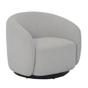 Tower Living Draaifauteuil 'Belfast' Bouclé, kleur Grijs