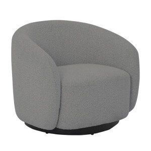Tower Living Draaifauteuil 'Belfast' Bouclé, kleur Taupe