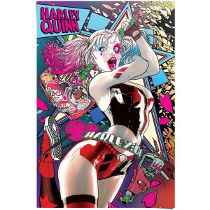Poster Harley Quinn - 91,5 x 61 - Papier - REINDERS