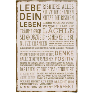 Poster Denke Positiv - 91,5 x 61 - Papier - REINDERS