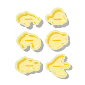 HEMA HEMA Uitsteekvormen Dieren - 6 Stuks (geel)