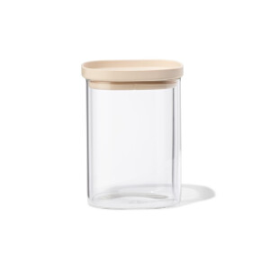 HEMA HEMA Voorraad Bus 1000ml Glas Met Deksel (transparant)