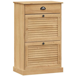 vidaXL - Schoenenkast - VIGO - 60x35x96 - cm - massief - grenenhout