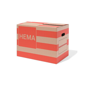 HEMA HEMA Verhuisdoos 48.5x32x36cm Karton Strepen