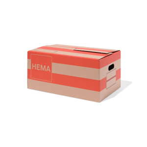 HEMA HEMA Sterke Verhuisdoos 48.3x32x23.2cm Karton Strepen