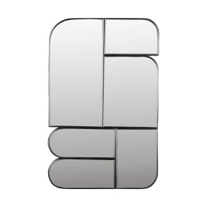 Zuiver Organische Spiegel 'Glamour' 70 x 45cm, kleur Donkerbruin