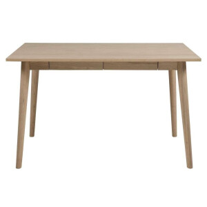 Leen Bakker - Bureau Lundo - Eiken - 60x120x75 Cm - MDF/Hout - Bruin