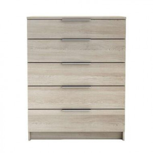 Demeyere kast Space 5 lades - licht eikenkleur - 102,4x80x41,7 cm