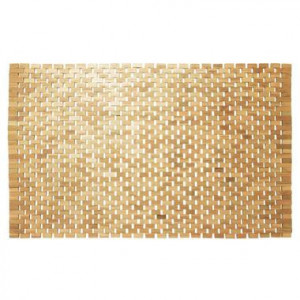 Sealskin badmat Woodblock - bruin - 52x90 cm - Leen Bakker