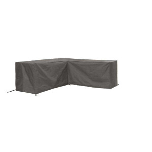Leen Bakker - Outdoor Covers Premium Hoes Voor Loungeset - L Vormig - 250x90x70 Cm - Polypropyleen - Grijs