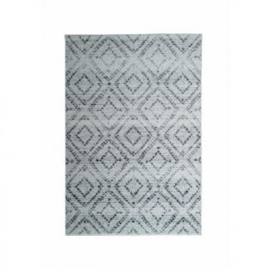 Vloerkleed Florence blokken - grijs - 200x290 cm
