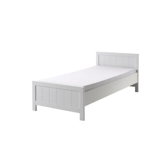 Leen Bakker - Vipack Bed Erik - 77x95,8x206,8 Cm - MDF - Wit