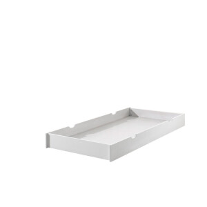 Leen Bakker - Vipack Rolbed Erik Op Wielen - 18,5x94x199 Cm - MDF - Wit