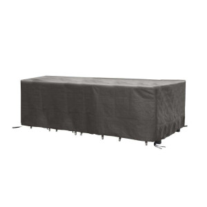 Leen Bakker - Outdoor Covers Premium Hoes - Tuinset XL - 285x180x95 Cm - Polypropyleen - Grijs