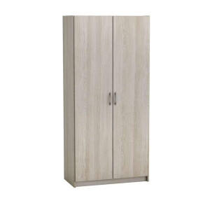 Leen Bakker - Kast Multifunctioneel - Eikenkleur - 169,5x79,7x41,4 Cm - Spaanplaat - Beige - 41.4x79.7x169.5 Cm