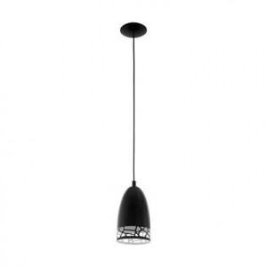 EGLO hanglamp Savignano - zwart - Ø16 cm - Leen Bakker