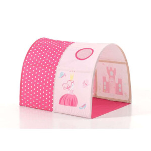 Leen Bakker - Vipack Tunnel Princess - 95x85x10 Cm - Katoen - Roze