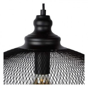 Lucide hanglamp Mesh - zwart - Ø49,5x181 cm - Leen Bakker