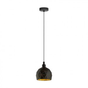 EGLO hanglamp Roccaforte - zwart/goud - Leen Bakker