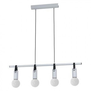 EGLO hanglamp 4-lichts Apricale - grijs/zwart - Leen Bakker