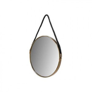 HSM Collection spiegel Selina - goud/zwart - 60 cm - Leen Bakker