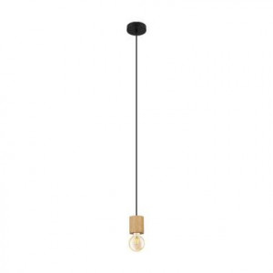 EGLO hanglamp Turialdo - zwart/bruin - Leen Bakker