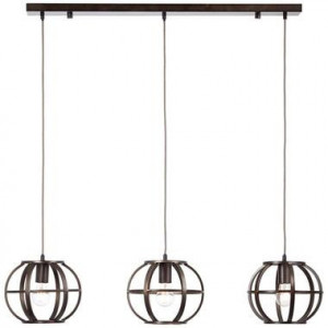 Brilliant hanglamp Basia 3 lichts - zwart - Leen Bakker
