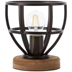 Brilliant tafellamp Matrix - zwart - 18 cm - Leen Bakker