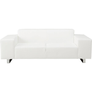 Goossens Excellent Bank Design@home Leer wit, leer, 3-zits, modern design