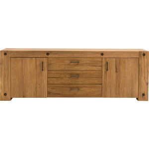 Goossens Dressoir Houston, 2 deuren 3 laden