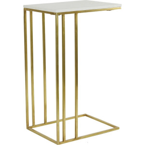 Light & Living Bijzettafel Roshan - Wit - 41x31x71cm - Modern