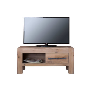 Goossens Tv Meubel Roots, 1 lade vsr 1 open vak vsl 45 cm diep