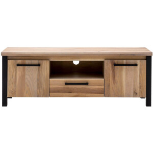 Goossens Tv Meubel Santos, 2 deuren 1 lade 1 open vak 40 cm diep