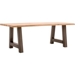 Goossens Eettafel Blade, Boomstamblad 260 x 100 cm 5 cm dik