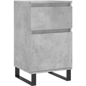 vidaXL - Dressoir - 40x35x70 - cm - bewerkt - hout - betongrijs