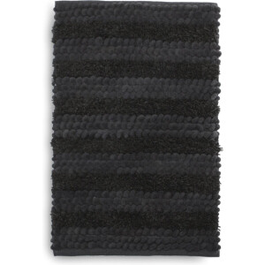 Heckettlane Dark-Grey Badmat Roberto 60x100 cm, gemaakt van 60% Katoen 40% Polyester