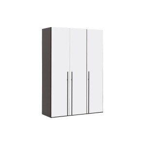 Goossens Kledingkast Easy Storage Ddk, Kledingkast 153 cm breed, 220 cm hoog, 3x glas draaideur