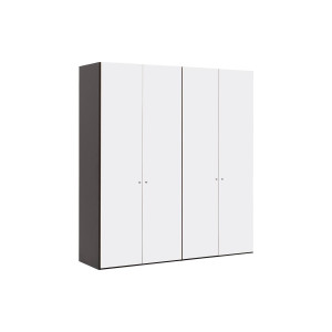 Goossens Kledingkast Easy Storage Ddk, Kledingkast 203 cm breed, 220 cm hoog, 4x glas draaideur