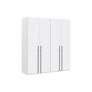 Goossens Kledingkast Easy Storage Ddk, Kledingkast 203 cm breed, 220 cm hoog, 4x draaideur