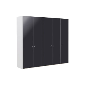 Goossens Kledingkast Easy Storage Ddk, Kledingkast 253 cm breed, 220 cm hoog, 5x draaideur