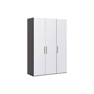 Goossens Kledingkast Easy Storage Ddk, Kledingkast 153 cm breed, 220 cm hoog, 3x glas draaideur