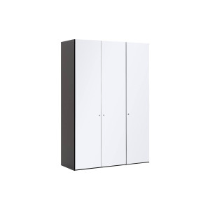 Goossens Kledingkast Easy Storage Ddk, Kledingkast 153 cm breed, 220 cm hoog, 3x glas draaideur