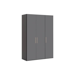 Goossens Kledingkast Easy Storage Ddk, Kledingkast 153 cm breed, 220 cm hoog, 3x glas draaideur