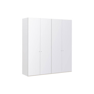 Goossens Kledingkast Easy Storage Ddk, Kledingkast 203 cm breed, 220 cm hoog, 4x glas draaideur